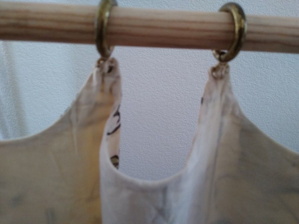 Vintage Mid Century Modern Lined Kitchen Cafe Curtains And Valance - IN EXCELLENT CONDITION