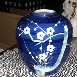 Beautiful “ Blue Base w/flower Prints
