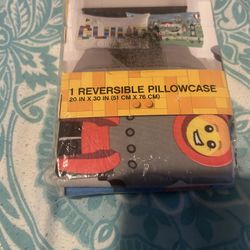 1 Reversible Lego Pillowcase (BUILD &City Scene).  Soft Microfiber.  20”x30”