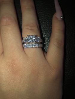 Premium Cubic Zirconia Ring in Sterling Silver