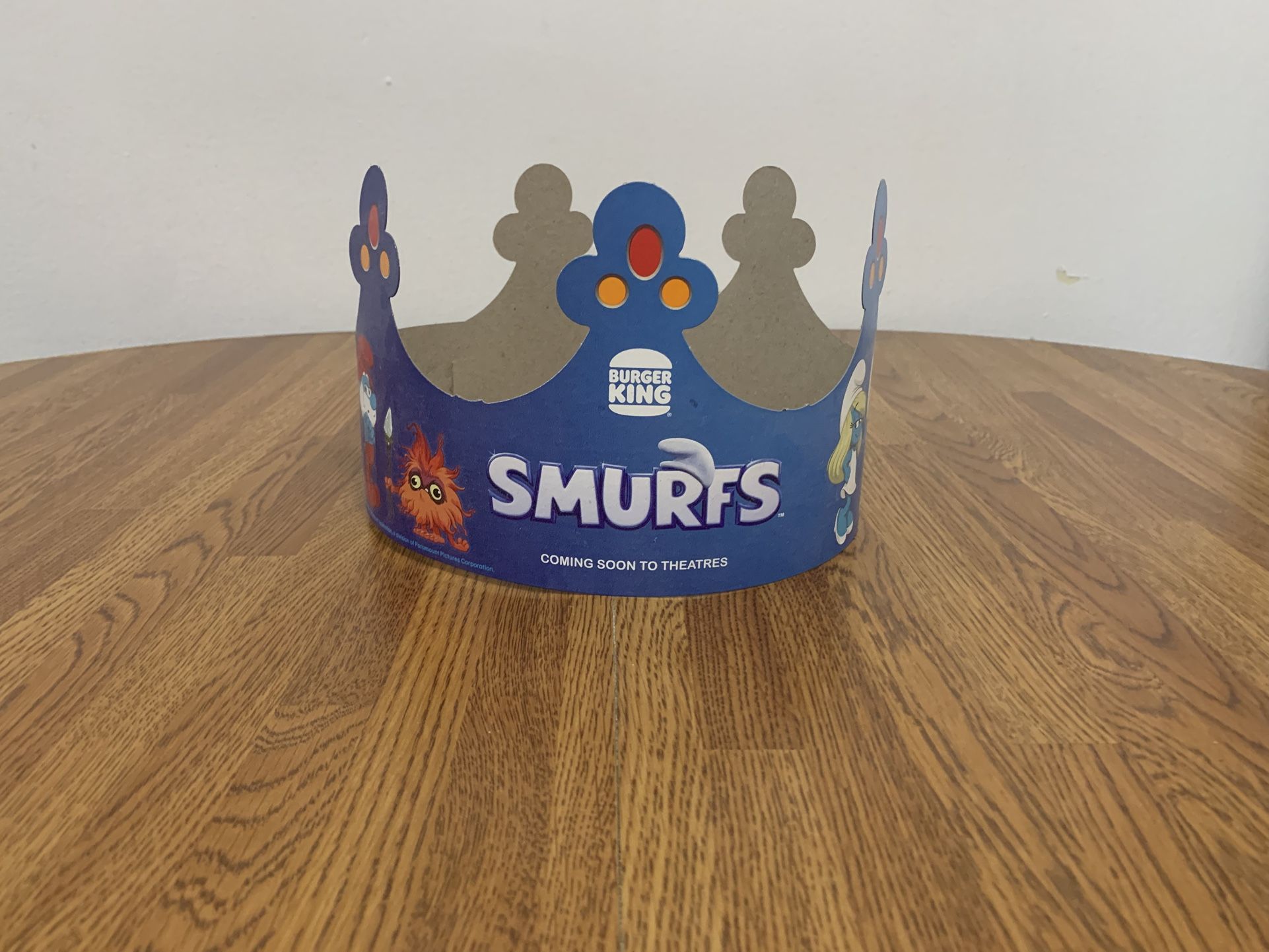 Burger King - Smurfs (Limited Edition) Crown
