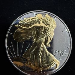 2024 1 oz .999 Silver BLACK RUTHENIUM American Silver Eagle ASE Gold & Ruthenium