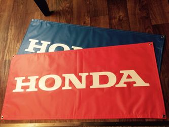 Blue red black Honda banner 2'x4'