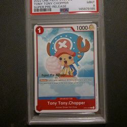 One Piece Card Game TCG Tony Tony.Chopper ST01-006 Super Pre-Release PSA 9