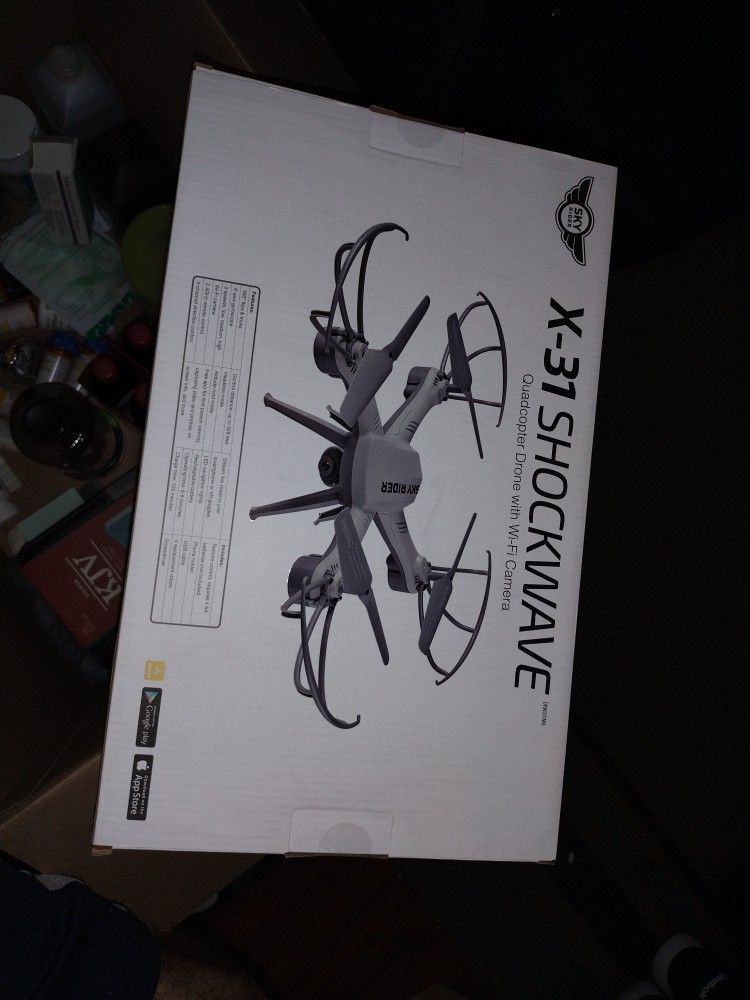 Drone Sky Rider X-31 Shockwave Quadcopter Drone With Wi-Fi Camera