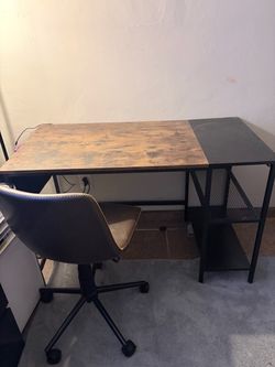 Chair and desk