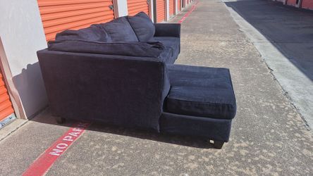 🔥 Large Comfortable Dark Chaise Sectional 🚚 FREE DELIVERY