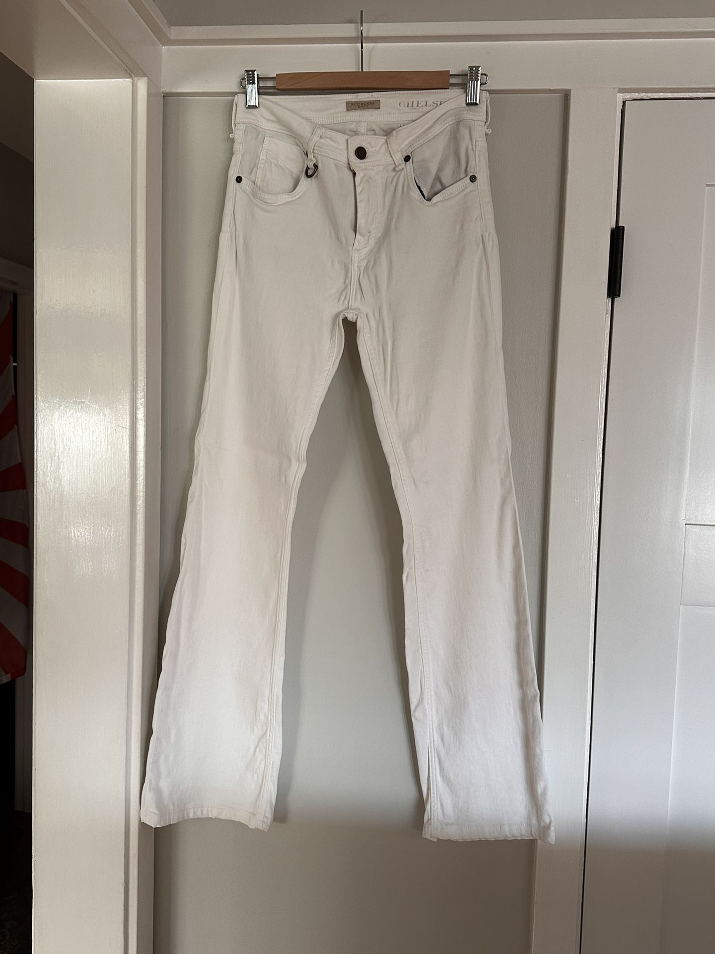 Burberry Brit White Denim Jeans Size 30 Waist