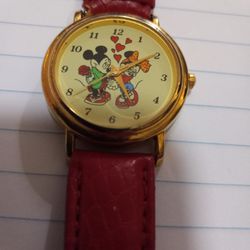 Vintage Mickey & Minnie Mouse Watch