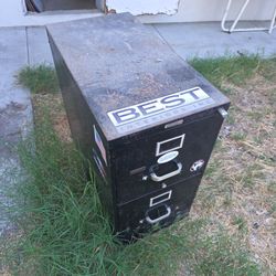 Black safe. Used.
