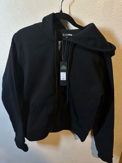 Black zip up hoodie