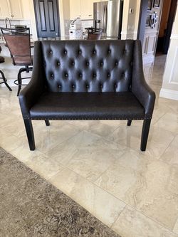 Dark brown decorative multi use bench. 46” x 24”d x39”h.