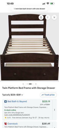 Twin bed frame