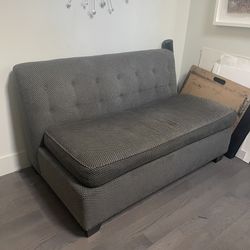 Grey Love Seat / Small Couch
