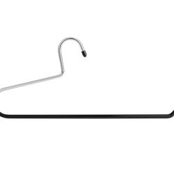 Extra-Wide Drapery Hangers Blanket Hangers Heavy Duty Black Vinyl Coated Nonslip - Holds Up to 40 Lbs - Great for Quilts, Comforters, Table Cloths, Be