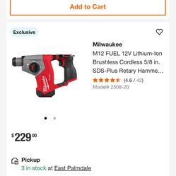 Milwaukee M12 Rotary Hammer 