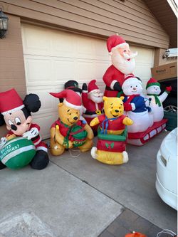 Christmas blowup inflatables Disney