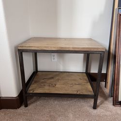 Wood and metal console or media table