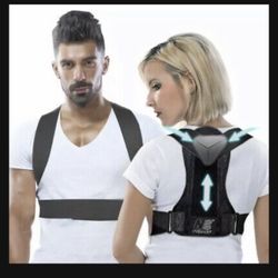 Adjustable Back Brace Support Posture Corrector Unisex Women and Men Size Large