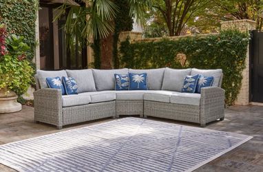 Naples Beach - Light Gray - 3 Pc. - Sectional Lounge