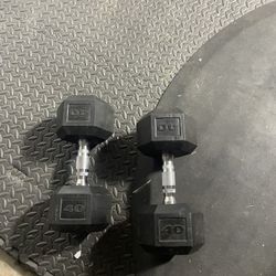 40 Pounds Dumbbells 