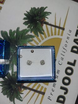 - Diamond Studs + Gold Chain + Pendant - 