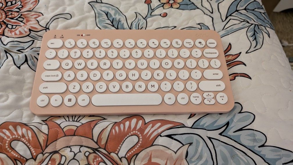 Onn Pink Wireless Bluetooth Keyboard