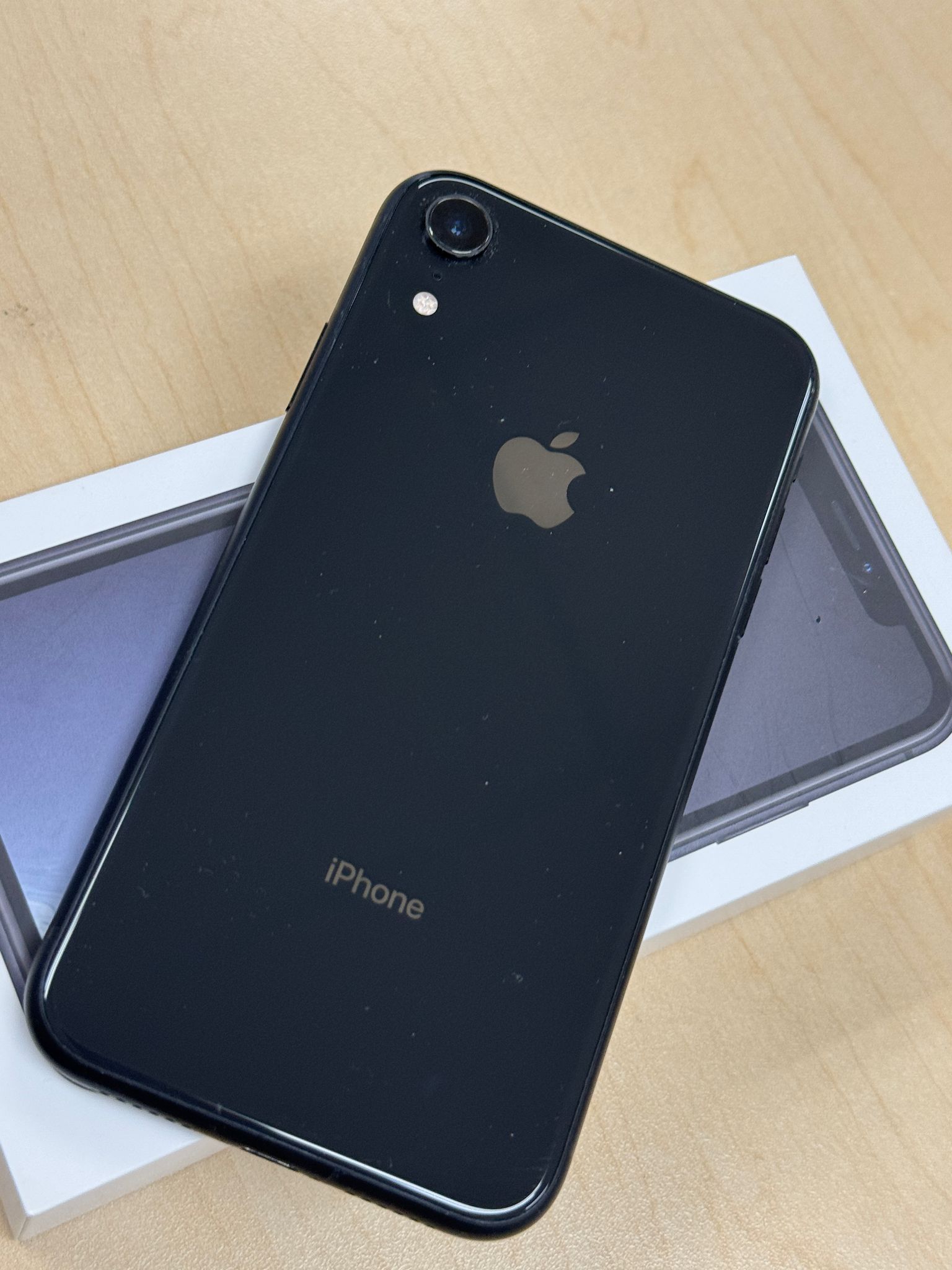 iPhone XR 256 GB with box Black Color