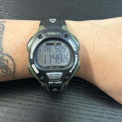 Timex Ironman 30 Lap Men's Digital Watch WR 100M Light Blue Need Battery