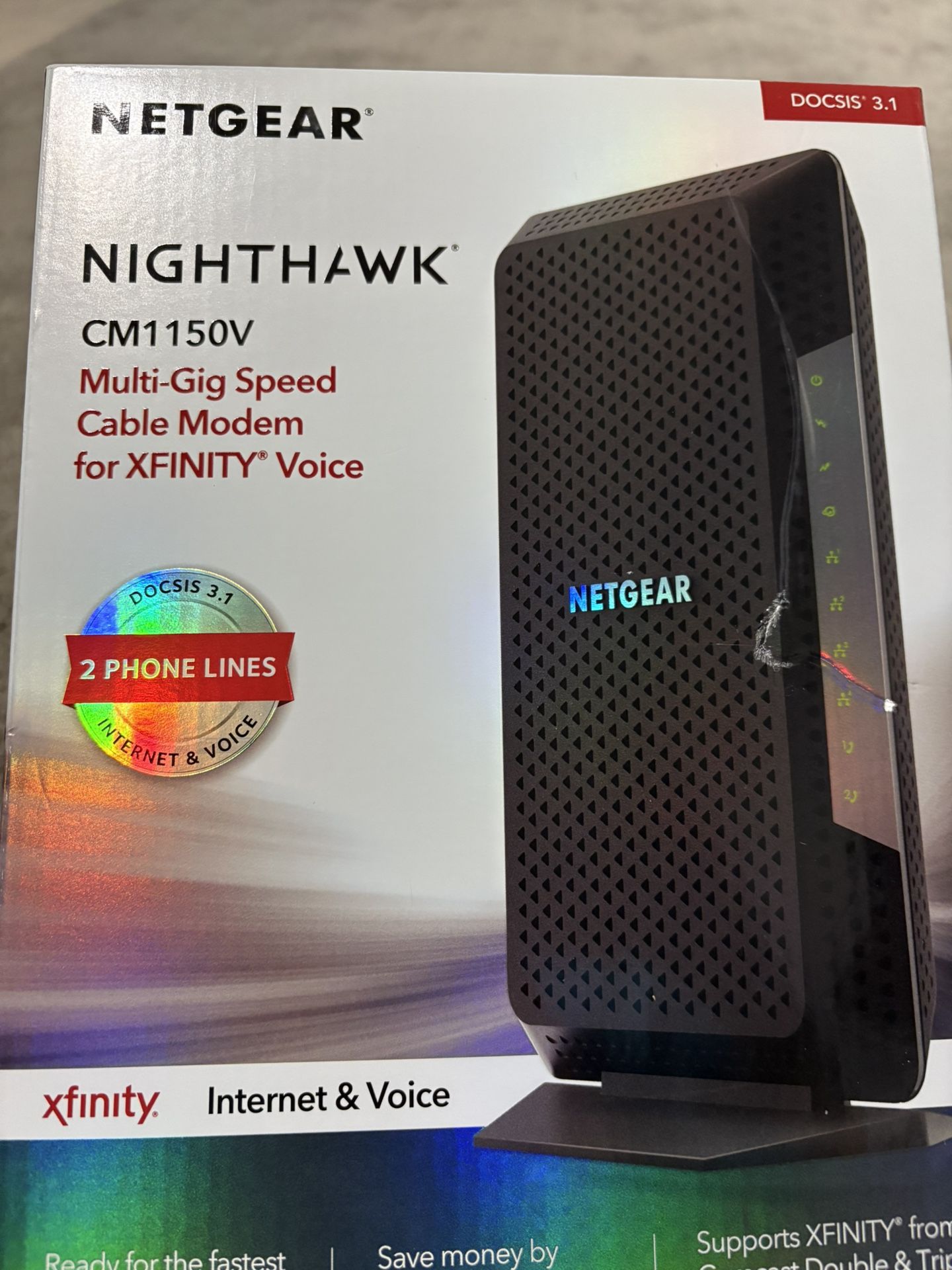 Netgear Nighthawk cm1150v Multi Gig Cable Modem/router 