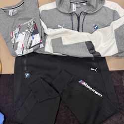 Puma And Reebok Man Hoodie And Joggers Set