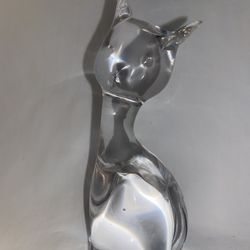 Stunning Crystal Cat Figurine/Paperweight