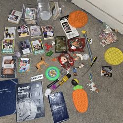 Junk Drawer Treasure LOT Toys Vintage Modern Sports Cards Collectibles Tools