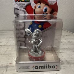 First Edition Nintendo Silver Edition Mario Amiibo
