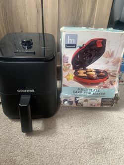 Air Fryer /Bella Multiplate Cake Pop Maker (Red) - THREE different designs!