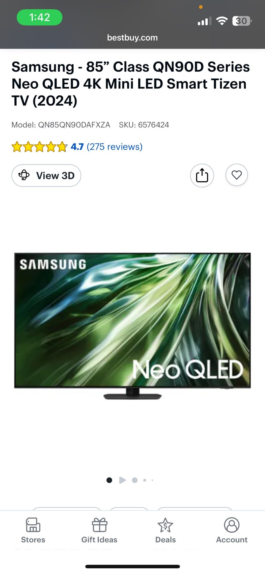 85 Inch Samsung Tv Brand New