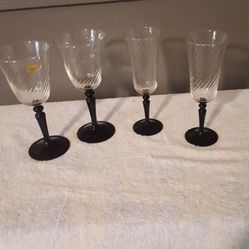 vintage black stem glasses