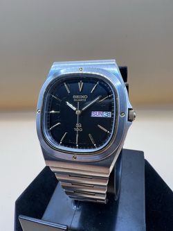 Seiko Men's SQ100 Quartz Rare 80’s Wristwatch Vintage 8123-5020. Runs Great