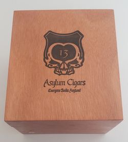 Asylum cigar box (empty)