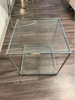 Glass Side Table