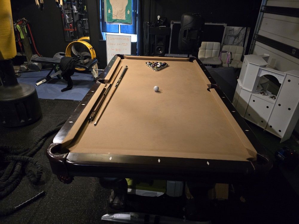 $350 Final Price Full Size ! Pool Table ..With Sticks And Balls