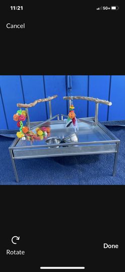 Stainless Steel Parrot Table Top Playpen / Play Area …