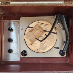 Vintage Record Player. Airline.