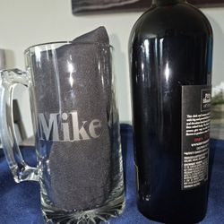 Beer Mug Engraved Name "MIKE"