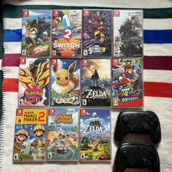 Nintendo Switch Games/ Pro Controllers (30-35 Each)