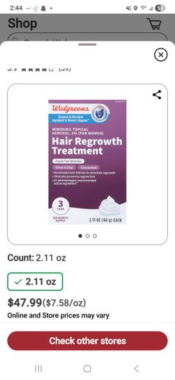 Minoxidil  Tópical  Aerosol 5% (For Women's ) Treatment