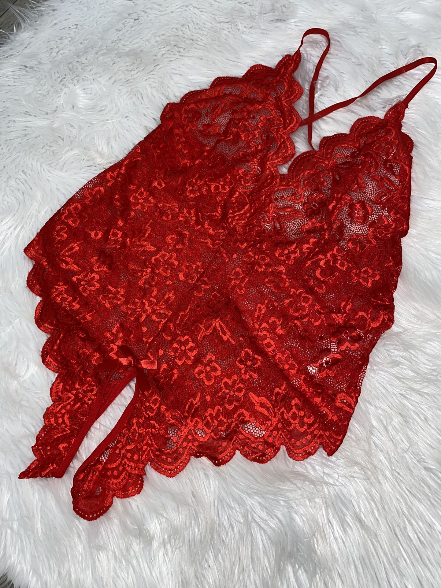 Plus size lace bodysuit