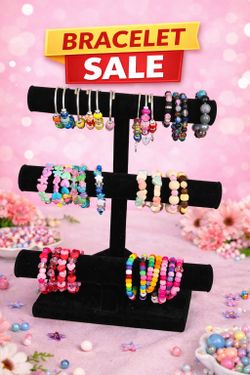 Homemade Beaded Charm Bracelets For Sale