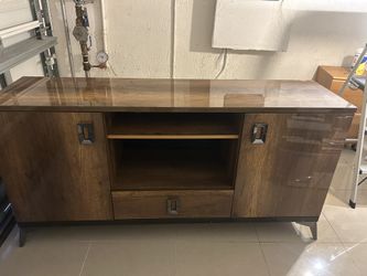 Modern Solid Wood Media Console / Credenza