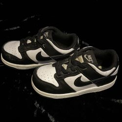Nike Kids Low Dunks Black And White 